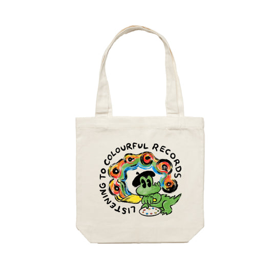 Colourful Records market tote